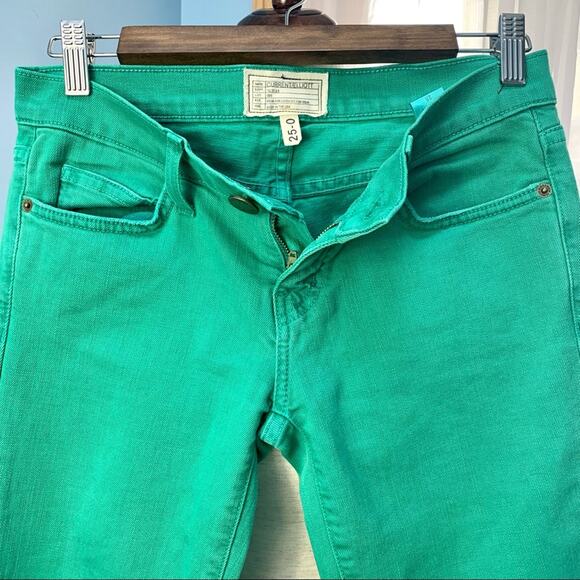 Current/Elliott Spearmint Green Skinny Jeans Size 25 - Picture 6 of 7